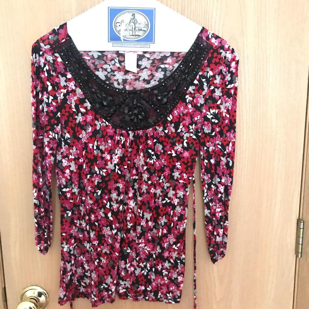 Candies Jr floral shirt size L